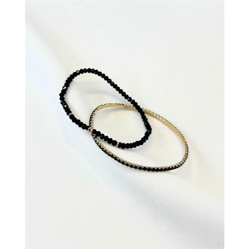 Pulseira Feminina Duo Black Dourada Gipsy Soul Multicores 3