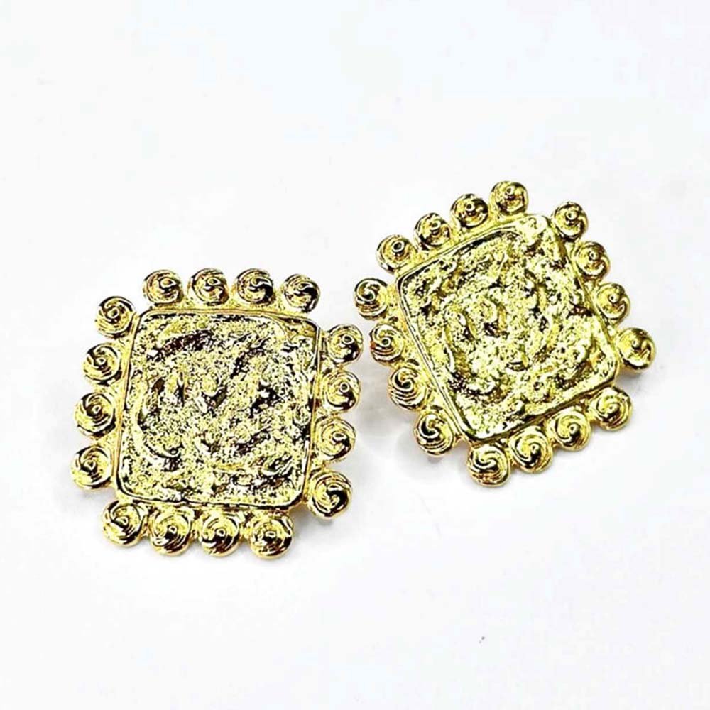 Brinco Feminino Geometric Tiles Dourado Dourado 2