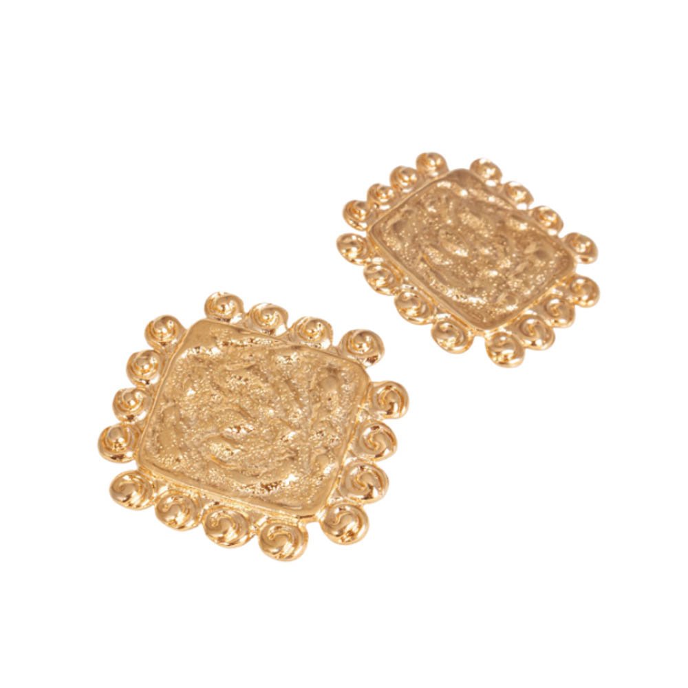 Brinco Feminino Geometric Tiles Dourado