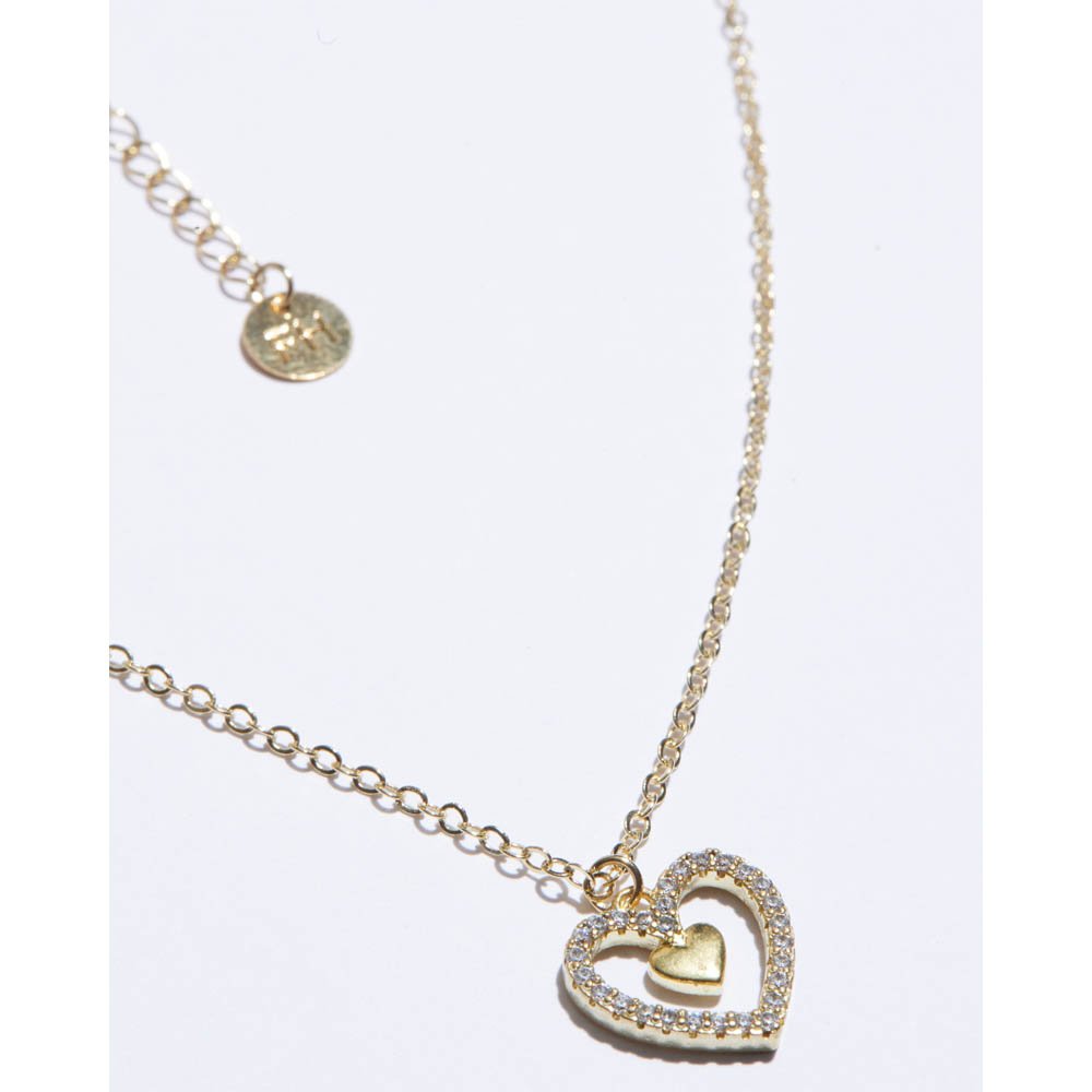 Colar Feminino Coração Dourado Essential Dourado 3