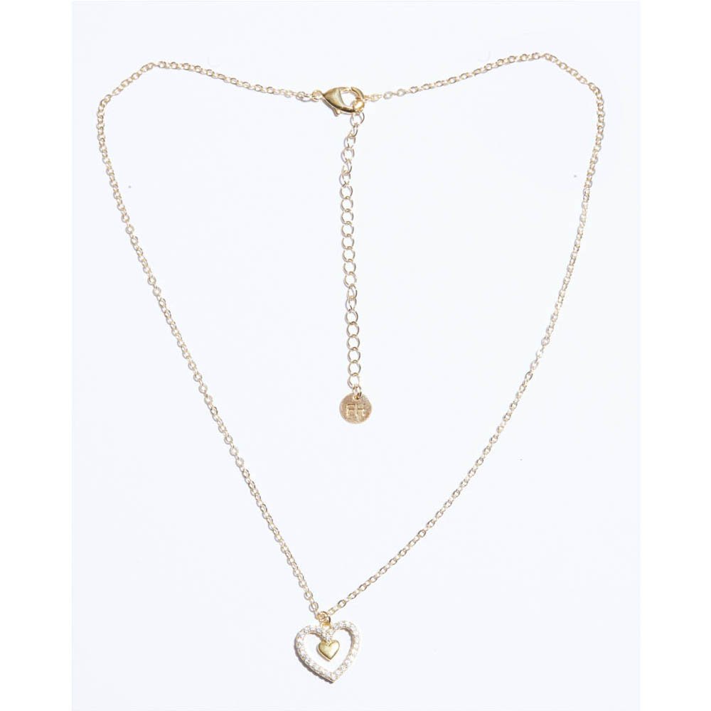 Colar Feminino Coração Dourado Essential Dourado 4