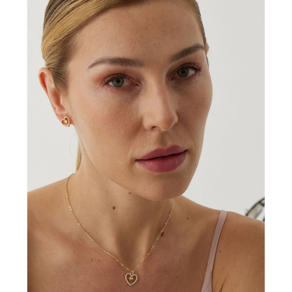 Colar Feminino Duo Amour Dourado Essential Dourado 2