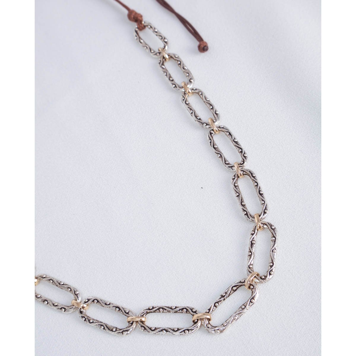 Colar Feminino Essence Marrom Prateado Gipsy Soul Prata 6