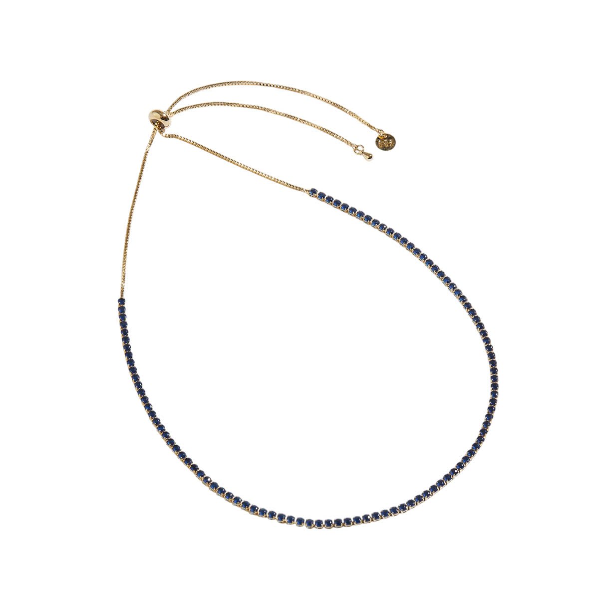 Colar Feminino Riviera Azul Dourado