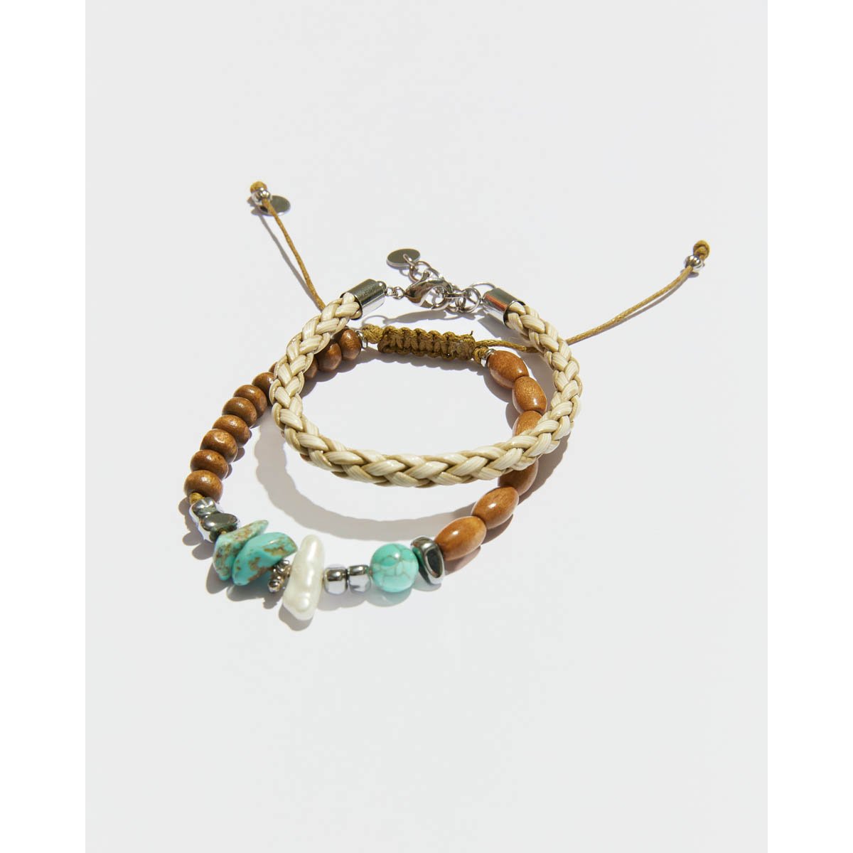 Kit 4 Pulseiras Masculinas Pedras Multicores 3