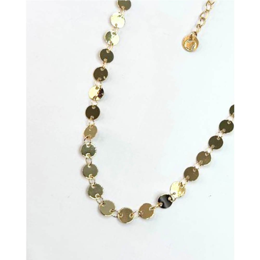 Kit Colar e Pulseira Feminina Circle Dourado Dourado 3