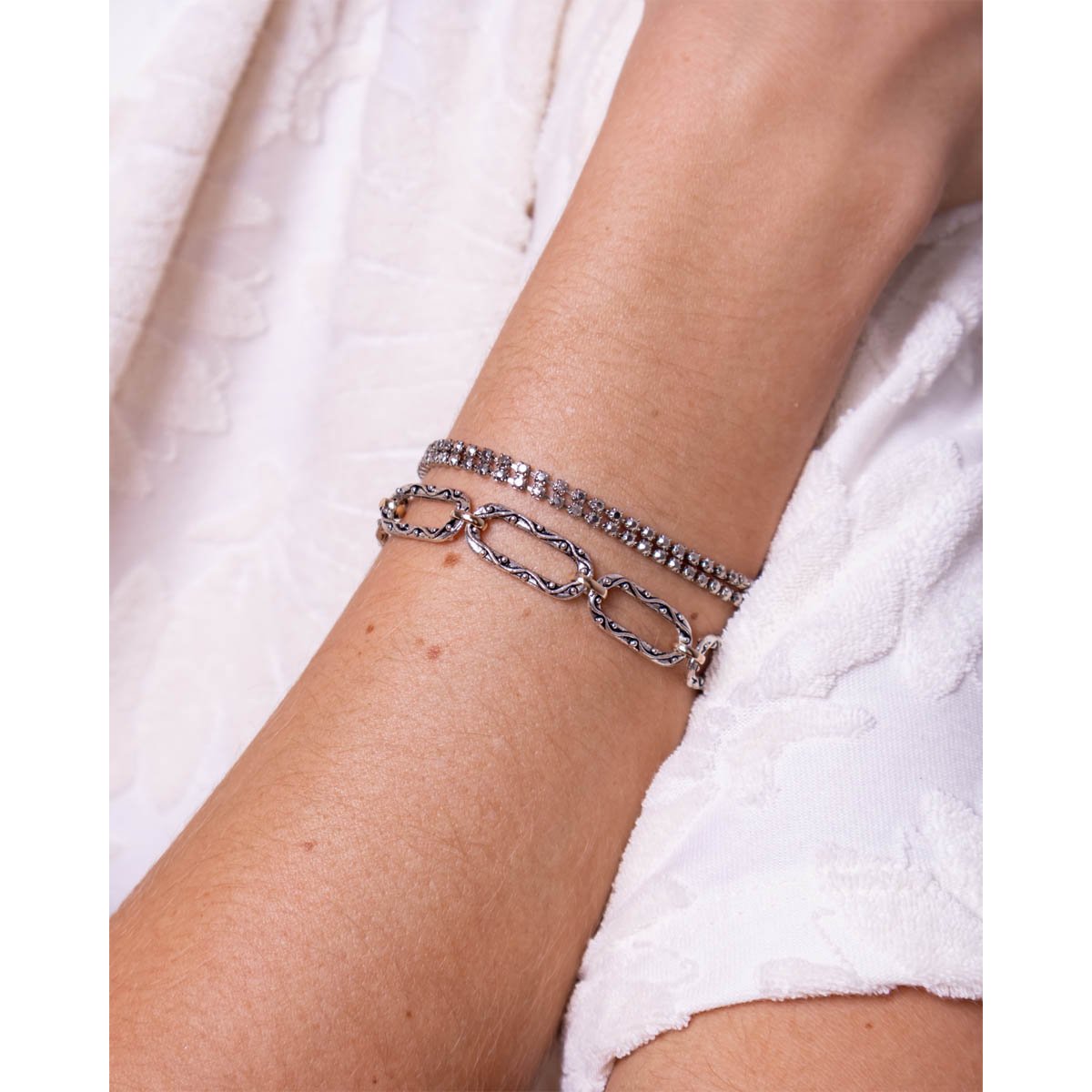 Pulseira Feminina Elo Prateado Gipsy Soul Prata 2