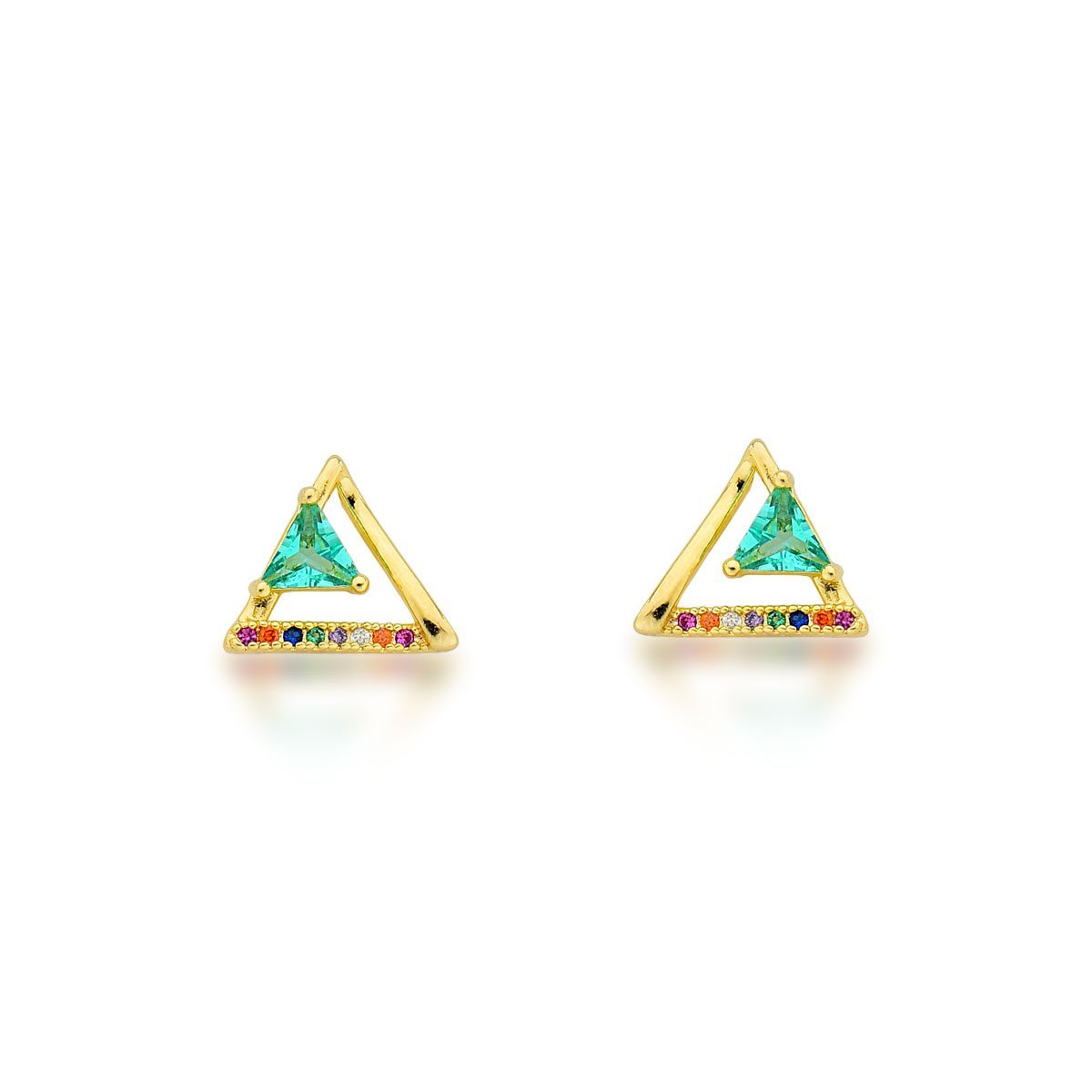 Brincos Banhados a Ouro 18k Dourado 1