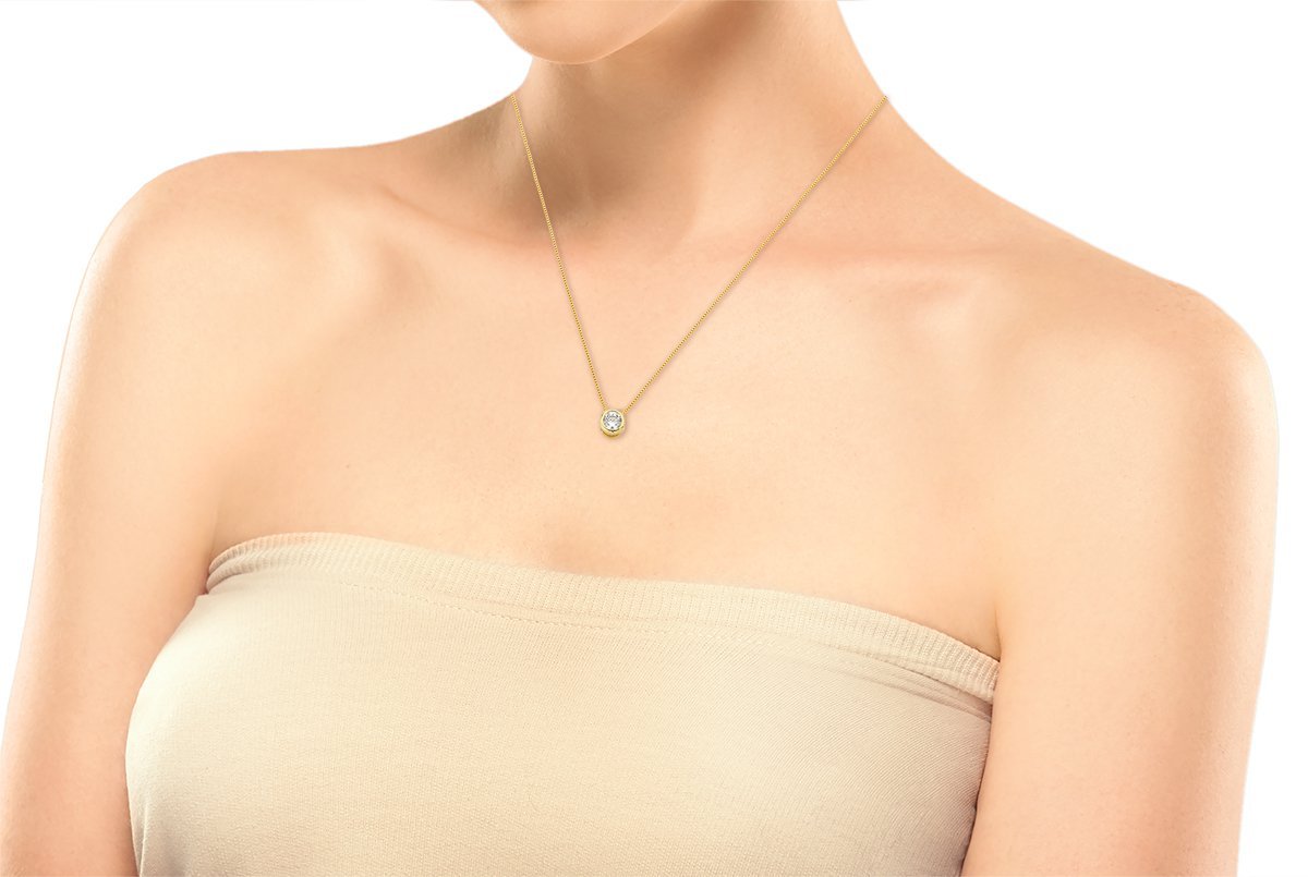 Colar Ponto de Luz 7,6mm Banhada a Ouro 18k - 45cm Dourado 2