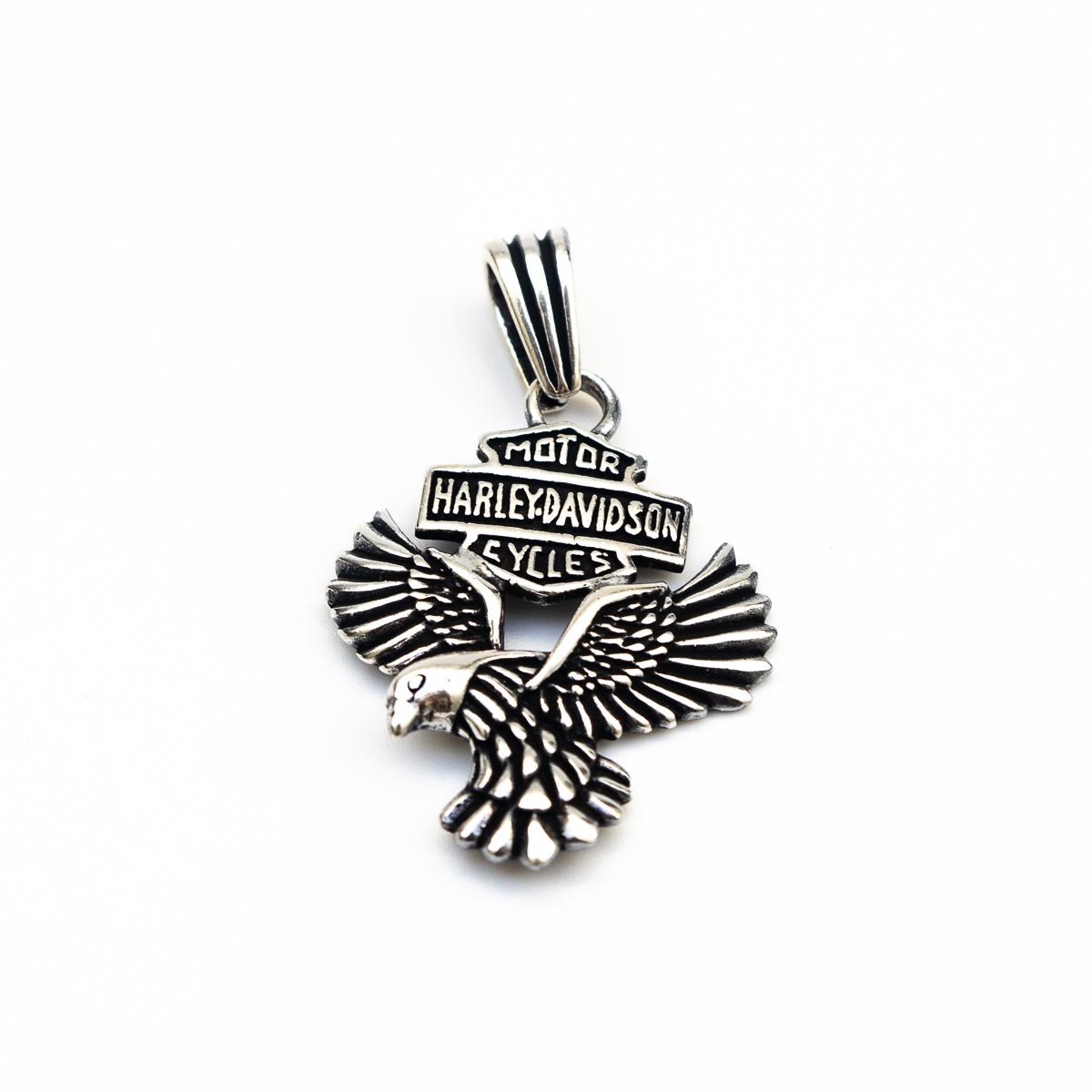 Pingente Harley Davidson Prata de Bali 925 Prata 1