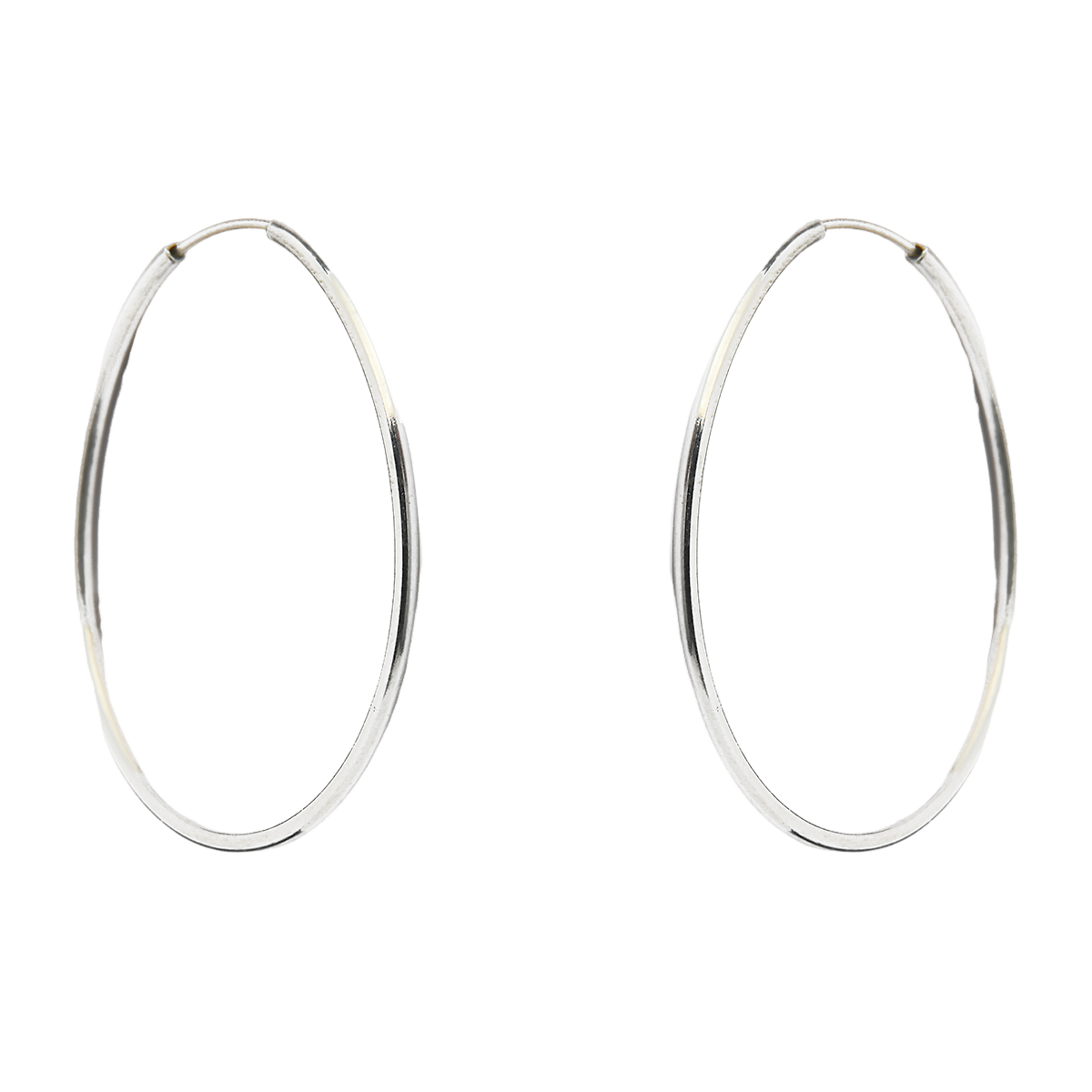 Brinco Argola Lisa Prata 925 - 2,9cm Prata 1