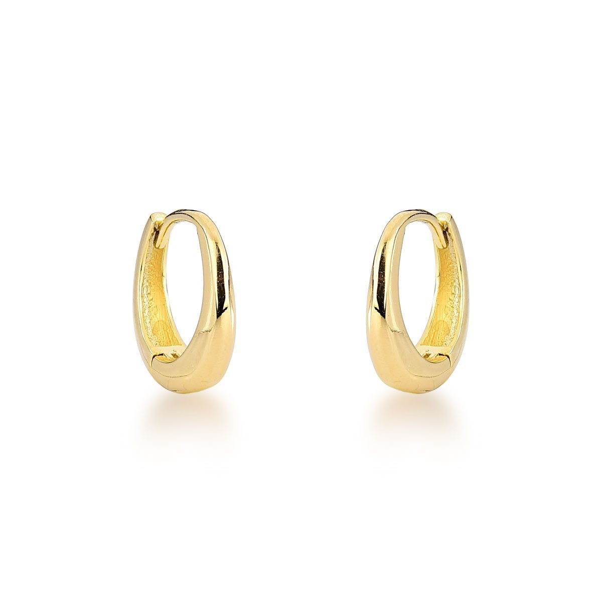 Trio de Brincos Argola Ouro 18k - Elegância e Brilho para Seu Look Prata Dourado 3