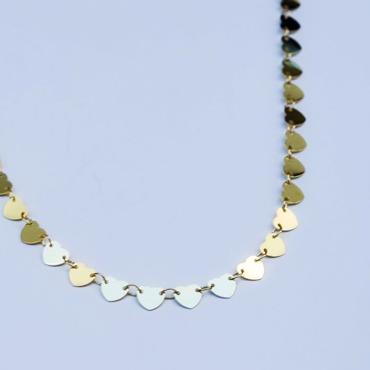 Colar Choker Chapinhas Banhado a Ouro 18k Dourado 2