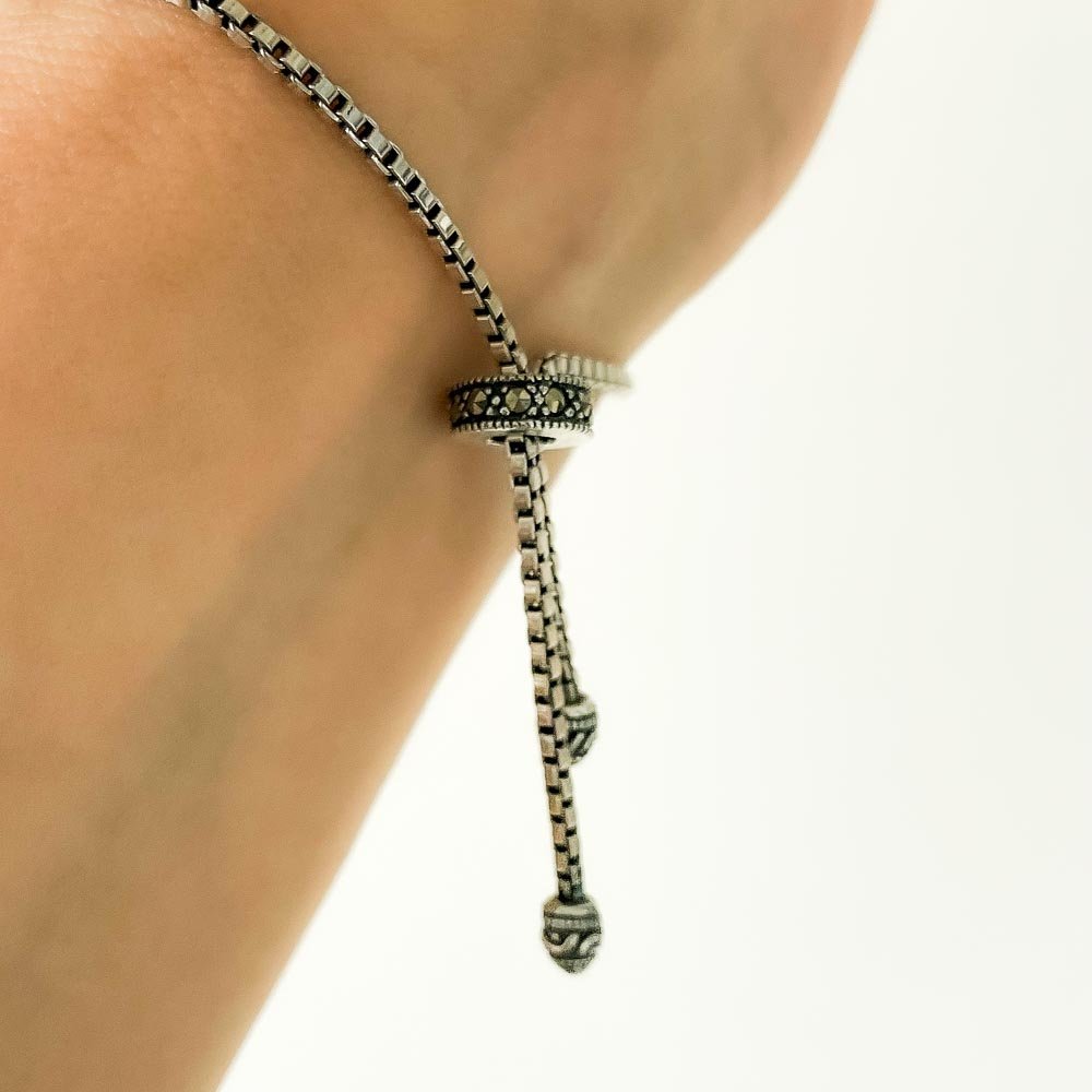 Pulseira Com Regulagem e Madreperola Prata 925 Dourado 2