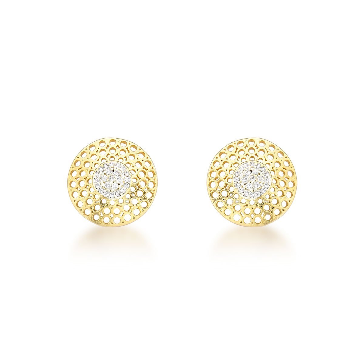 Brinco Redondo com 1,5cm Banhado a Ouro 18k Dourado 3
