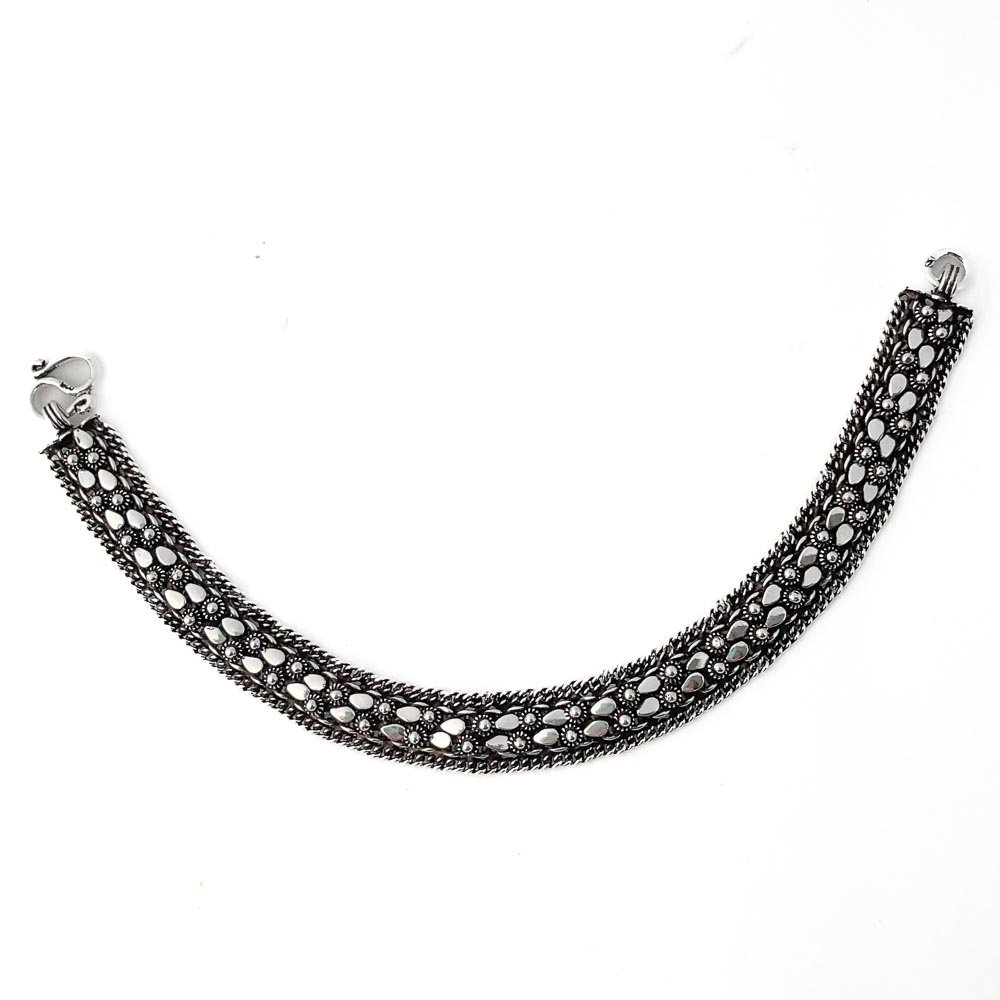 Pulseira Pikun 10mm Prata de Bali 925 Prata 1