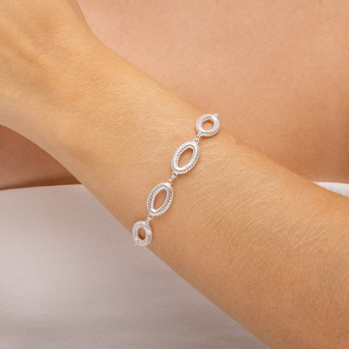 Pulseira Elos Maiores com Elo Portugues Prata 925 Prata 2