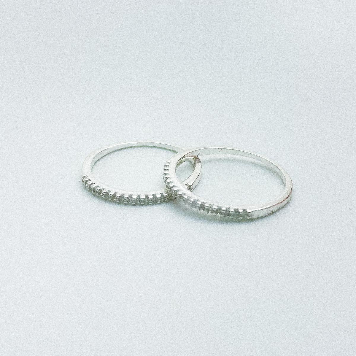 Anel Par de Aparador de Alianças Prata 925 Prata 3