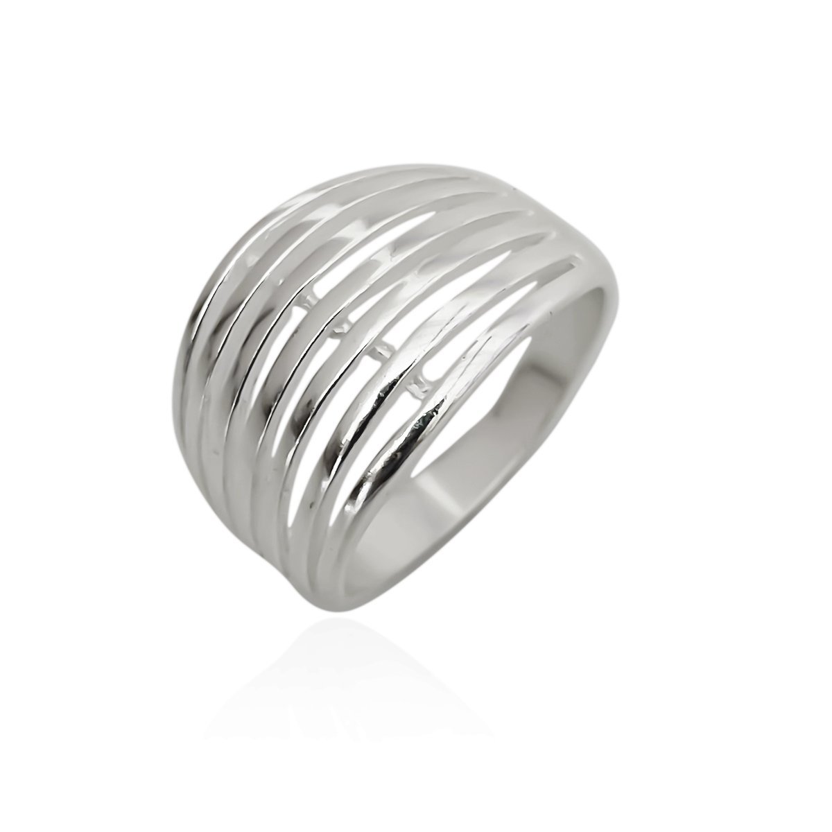 Anel Liso Basico Prata 925