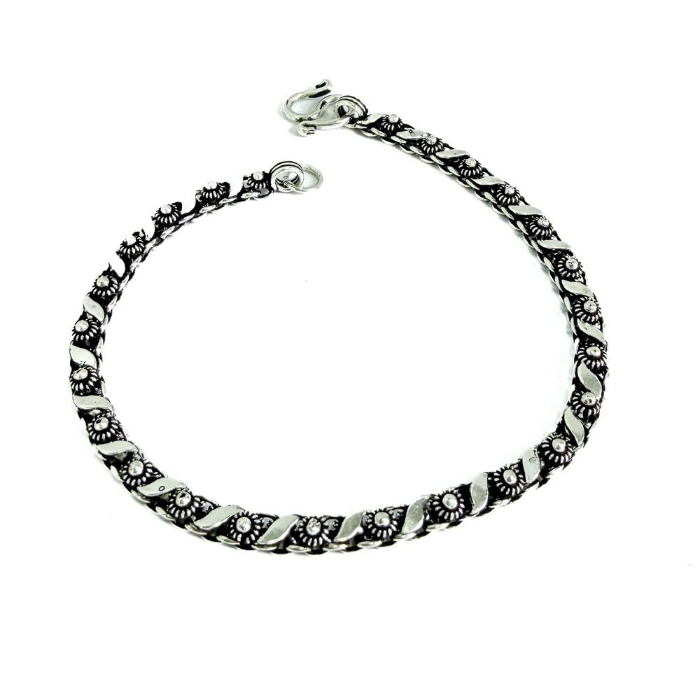 Pulseira Pikun 01 Fileira 4mm Prata de Bali 925