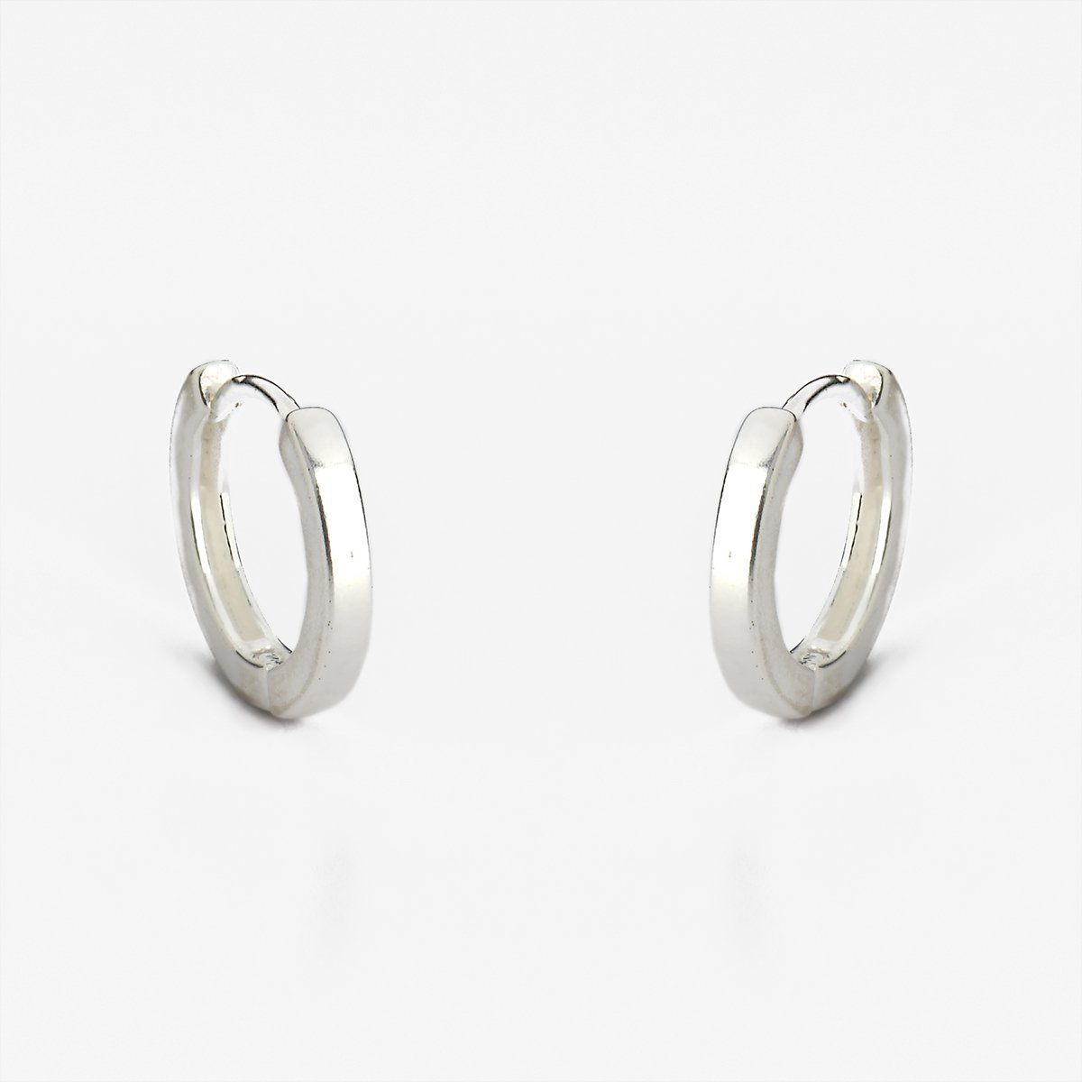 Brinco Argola Click Lisa em Prata 925 Unissex Prata 1