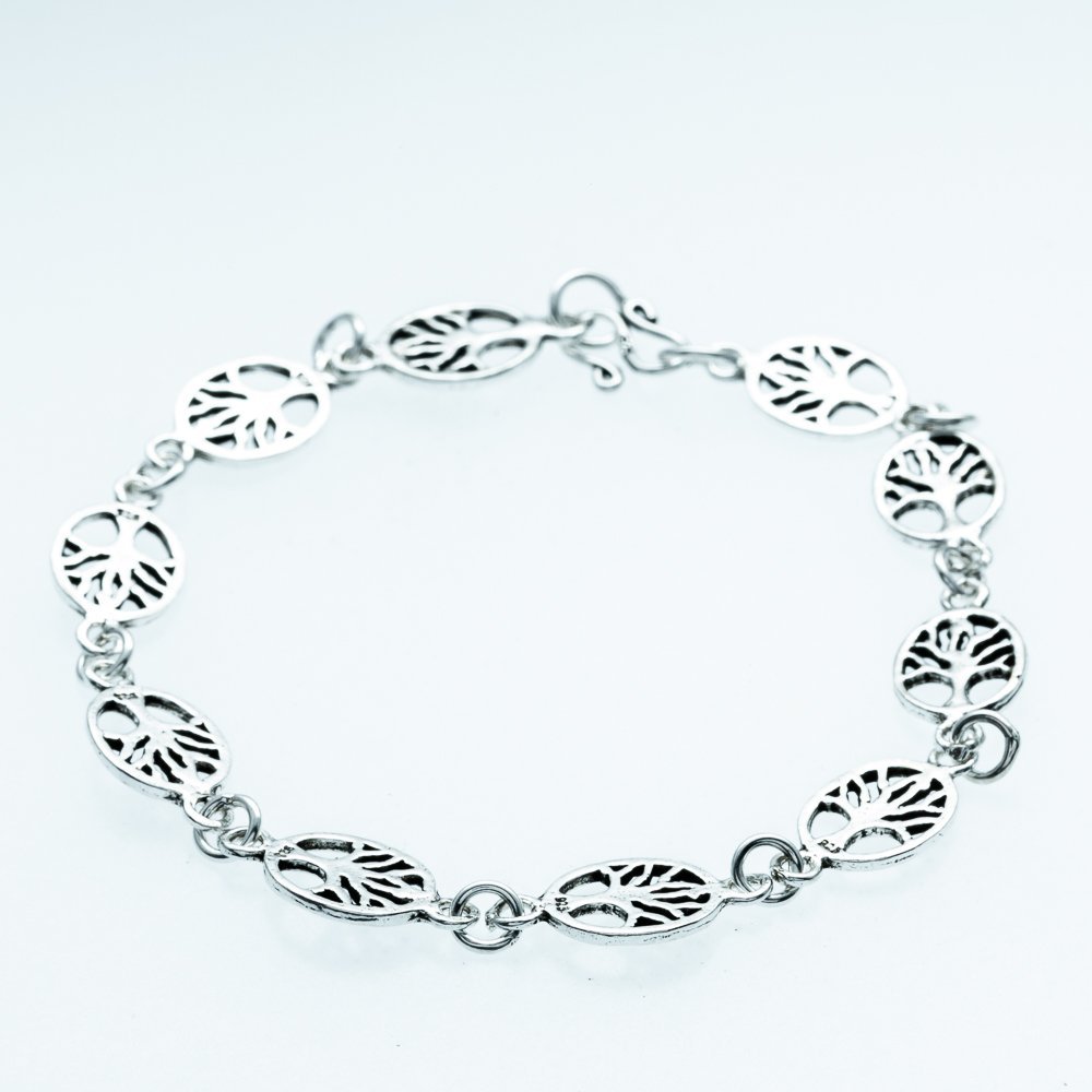 Pulseira Arvore da Vida Prata de Bali 925 Prata 4