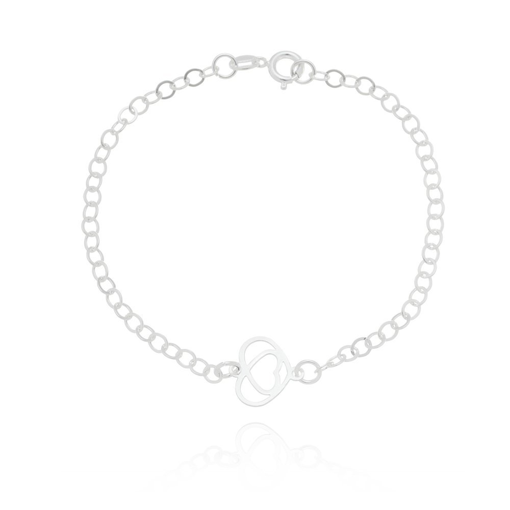 Pulseira Feminina Com Coração