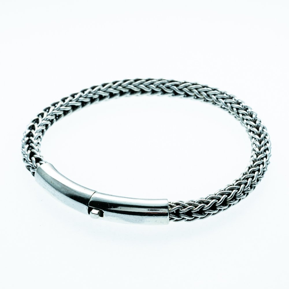 Bracelete Pulseira Masculina Bali Prata 2
