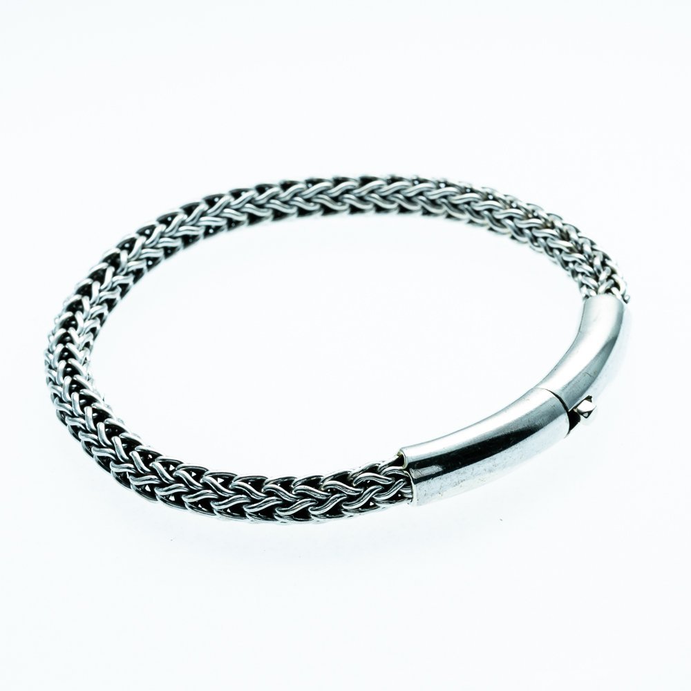 Bracelete Pulseira Masculina Bali Prata 3