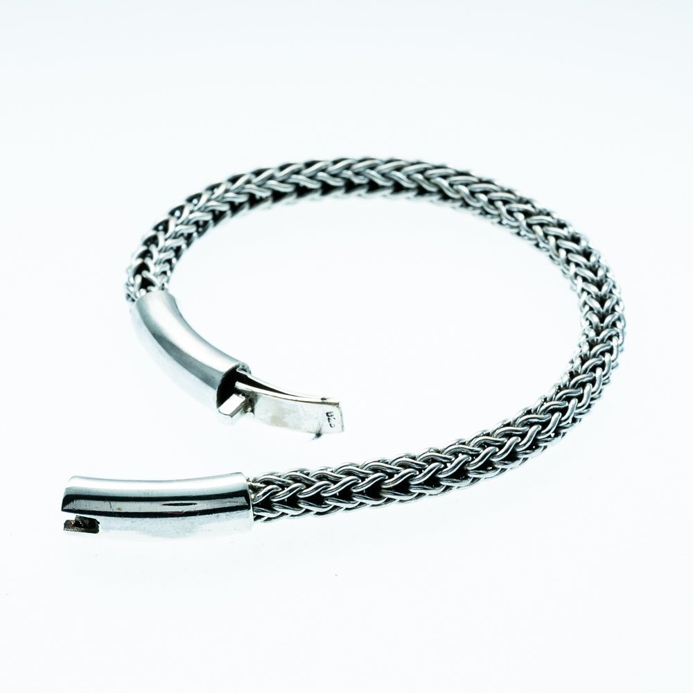 Bracelete Pulseira Masculina Bali Prata 4