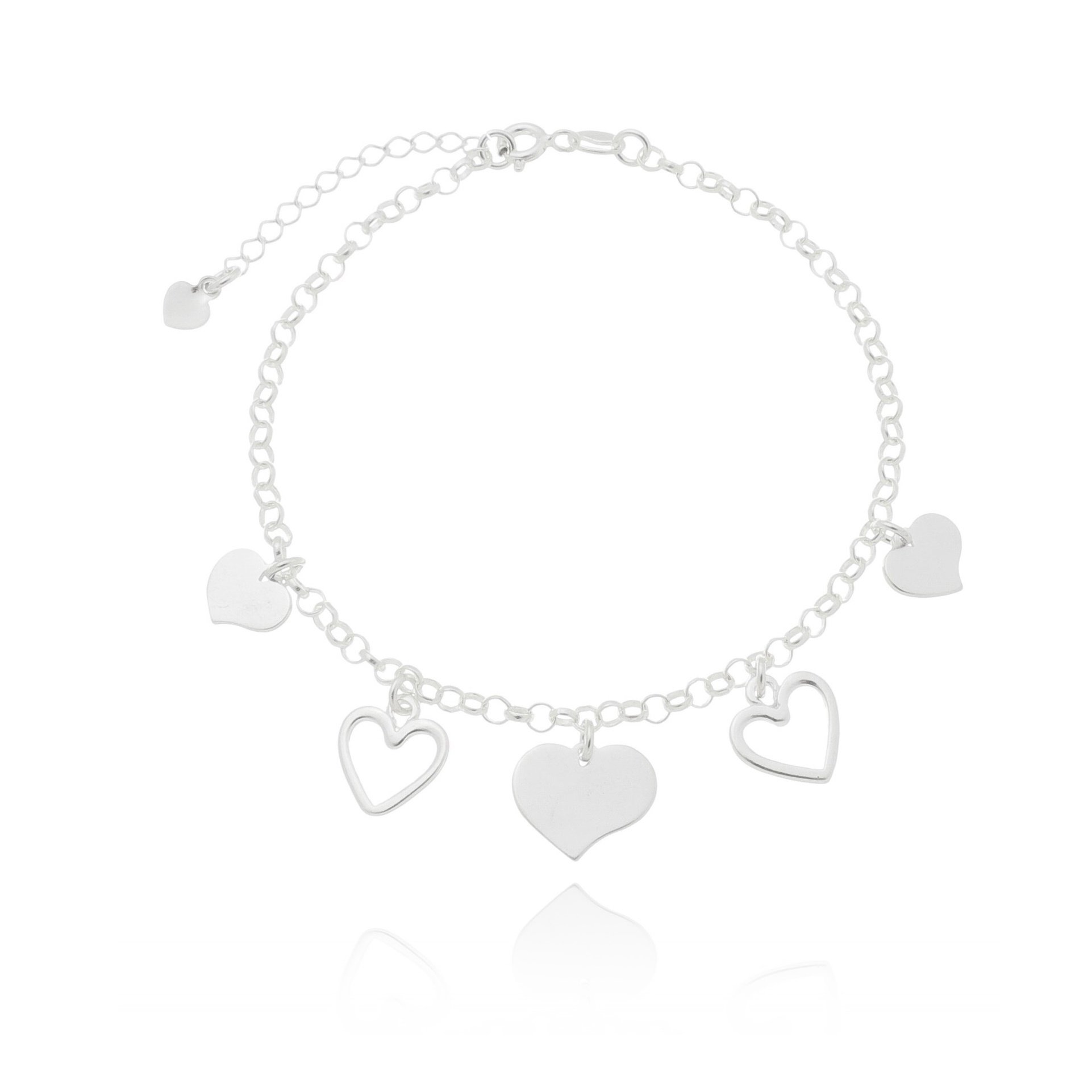 Pulseira Feminina Com Coração