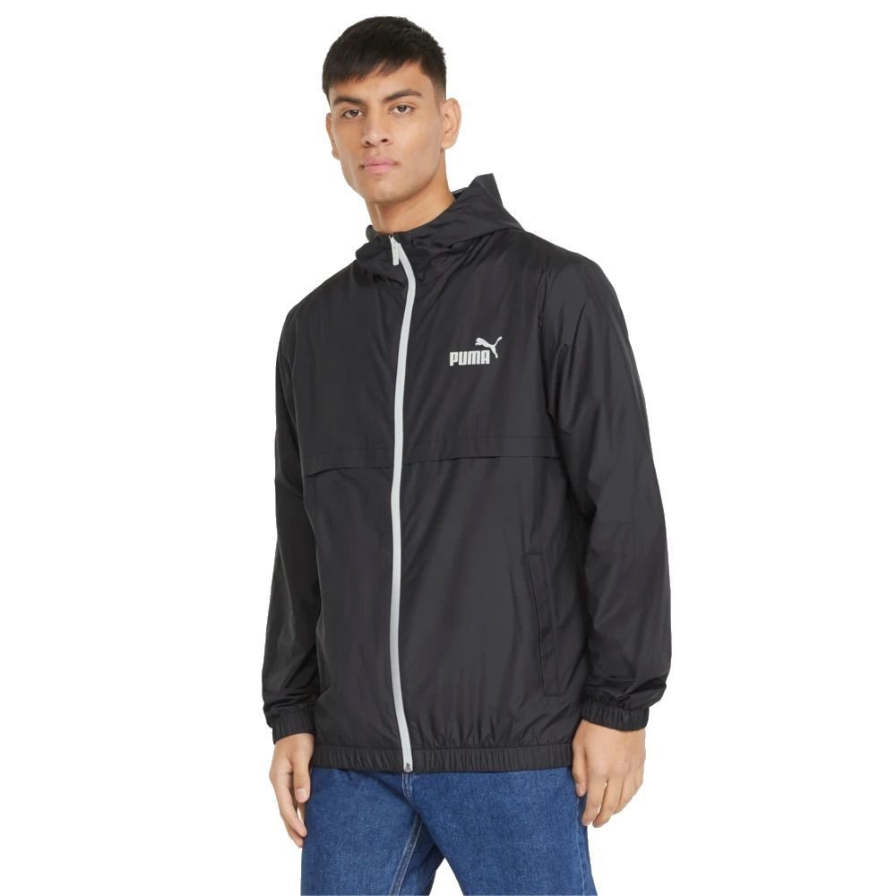 Jaqueta Puma Corta Vento Essentials Masculino 847484-01 Preto 5