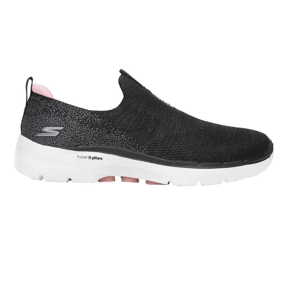 Tênis Skechers Go Walk 6 Glimmering Feminino Preto 1