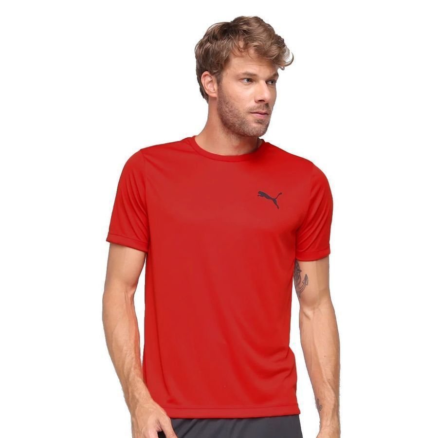 Camiseta Puma Active Small Logo Masculina 671750-04 Vermelho 3