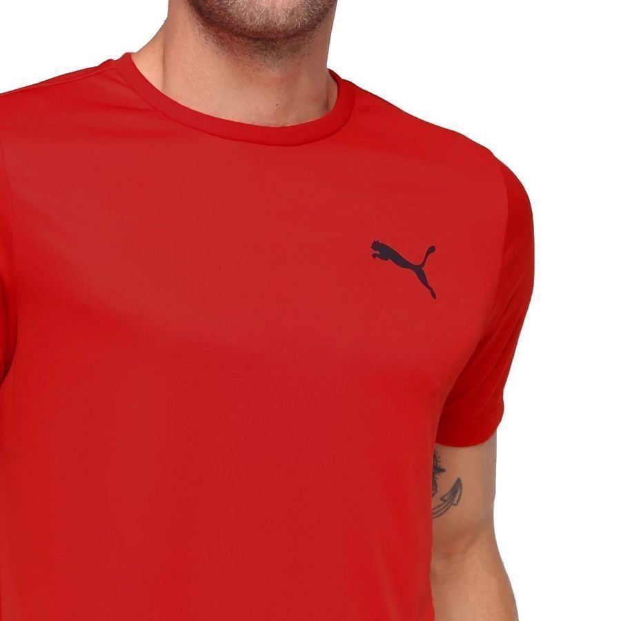 Camiseta Puma Active Small Logo Masculina 671750-04 Vermelho 5