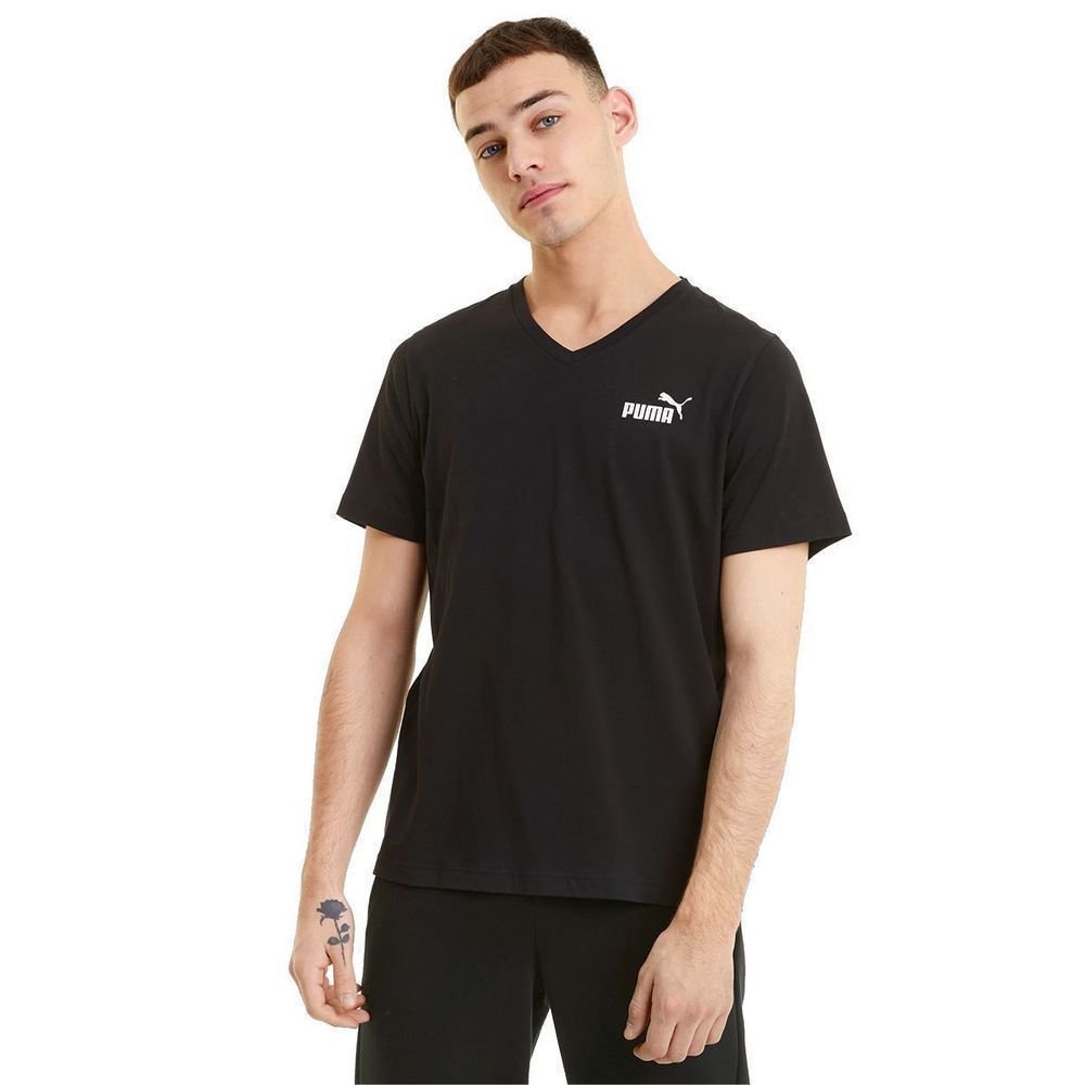 Camiseta Puma Ess V Neck Masculina 586737-01 Preto 3