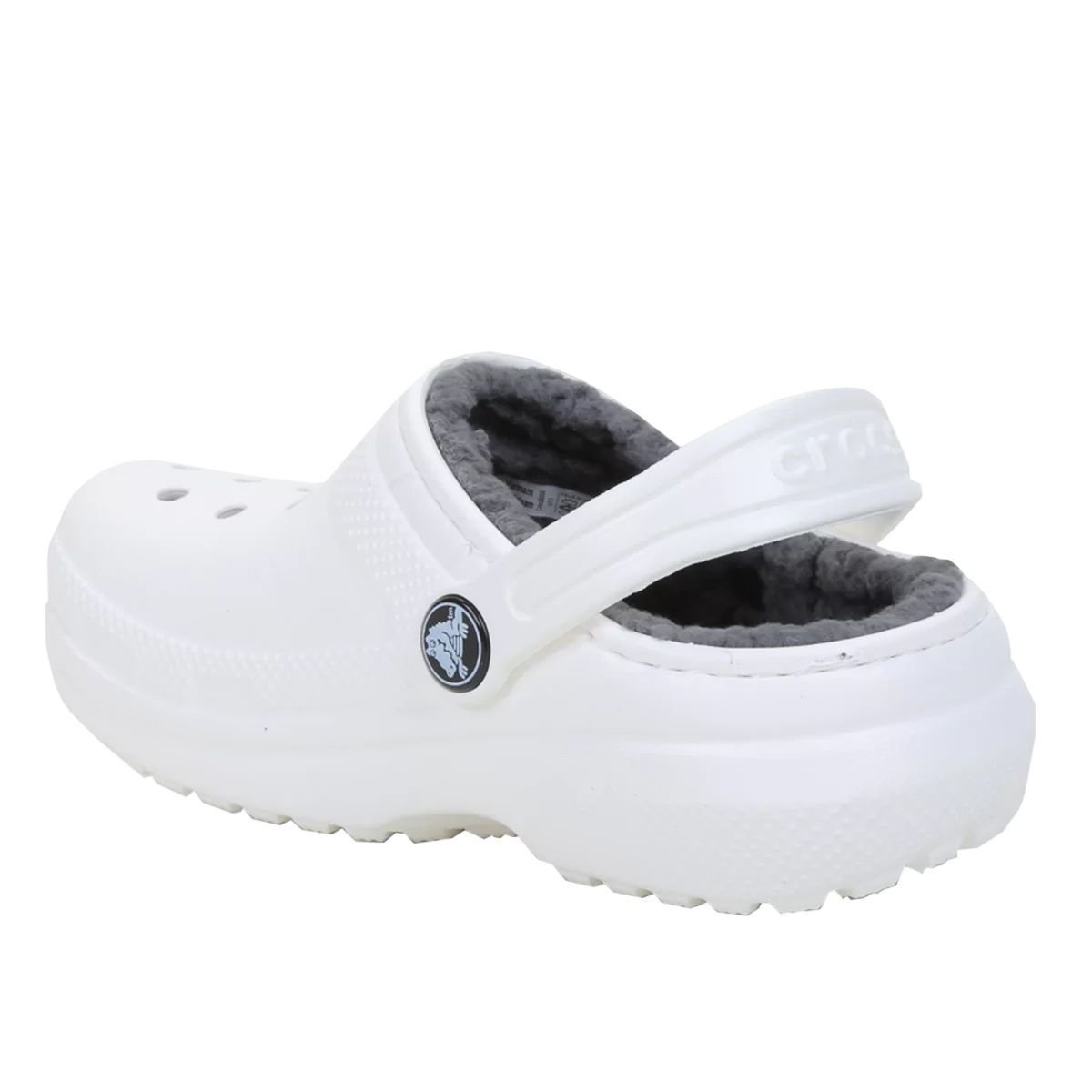 Sandalia Crocs Infantil Classic Lined Clog K 203506-10M Branco 3