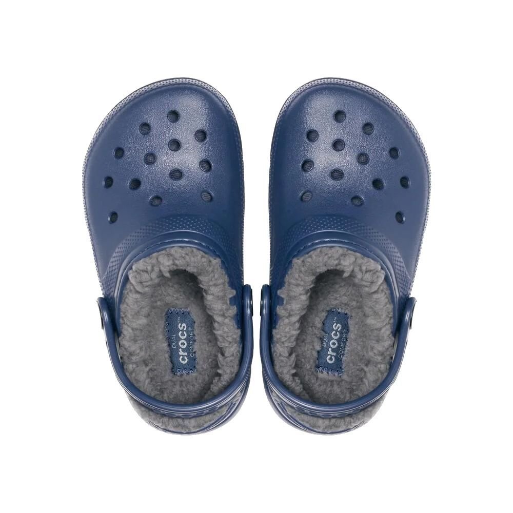 Sandália Crocs Infantil Classic Lined Clog K 203506-459 Azul 5