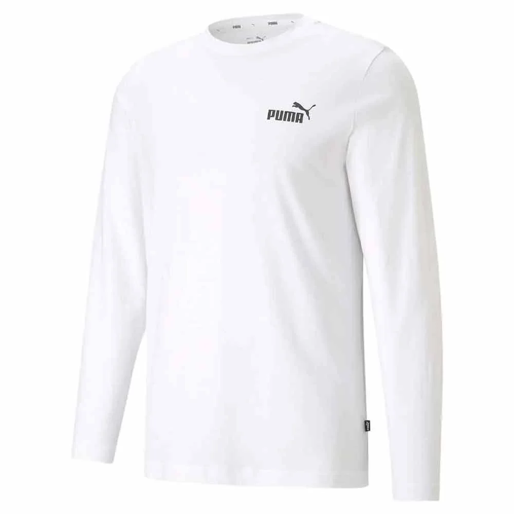 Camiseta Puma M/L Ess Small Logo Masculina 586672-02 Branco