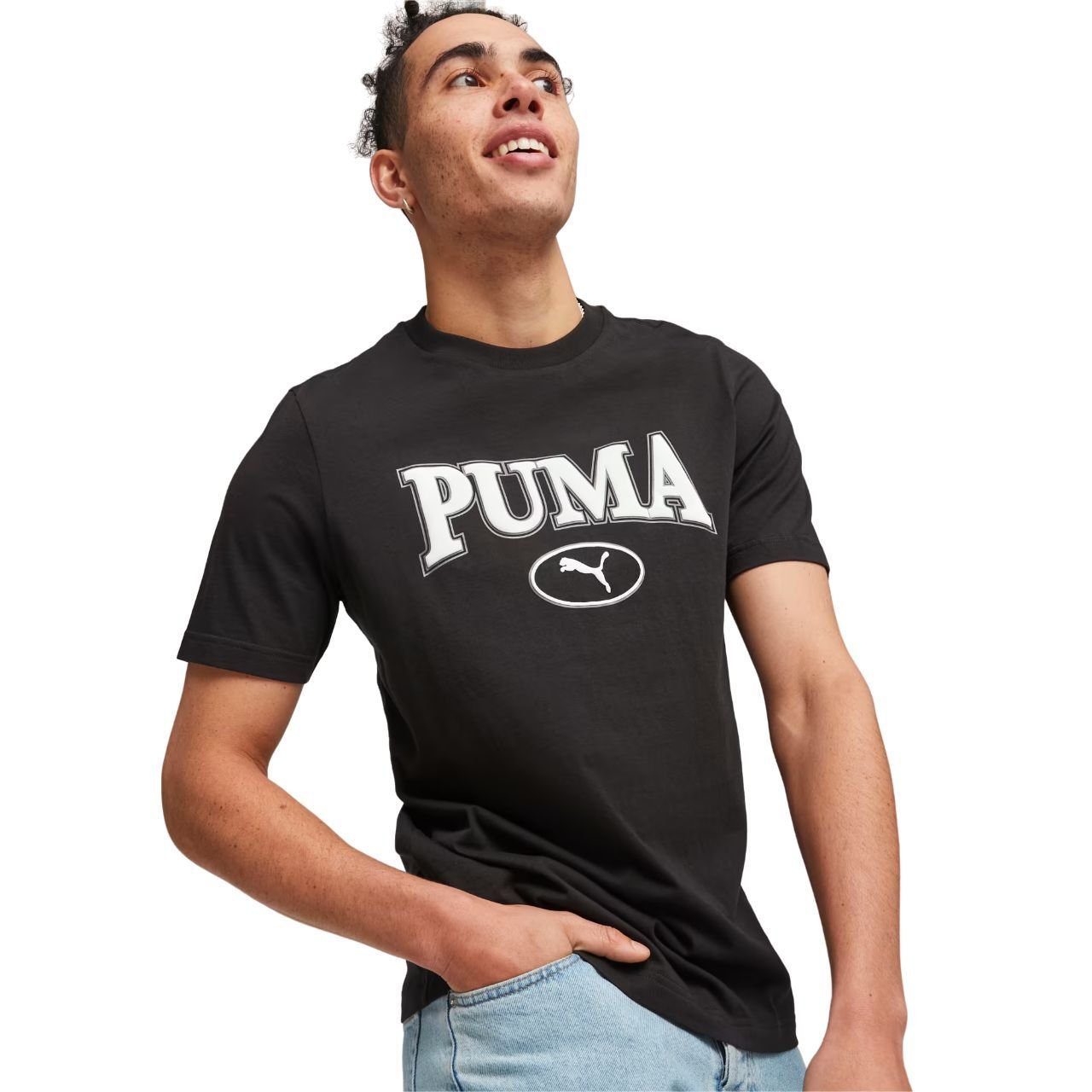 Camiseta Puma Squad Masculina 676013-01 Preto 3