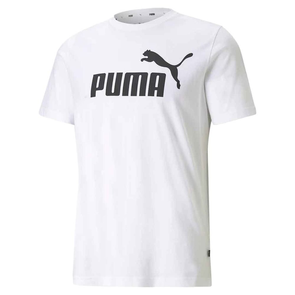 Camiseta Puma M/C Ess Logo Masculina 586666-02 Branco/Preto 1