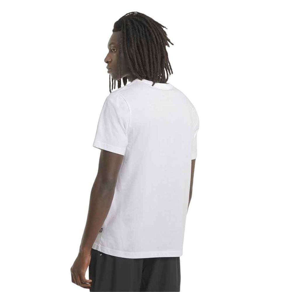 Camiseta Puma M/C Ess Logo Masculina 586666-02 Branco/Preto 4