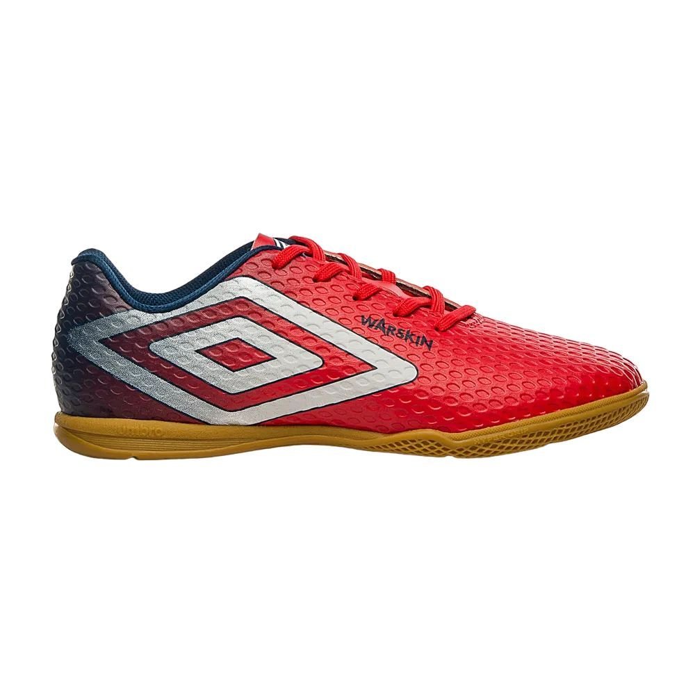 Chuteira Umbro Futsal Warskin Masculina U01FB00161-472 Vermelho 1