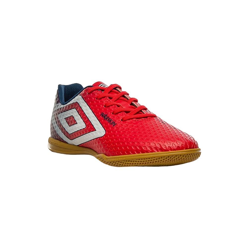 Chuteira Umbro Futsal Warskin Masculina U01FB00161-472 Vermelho 3