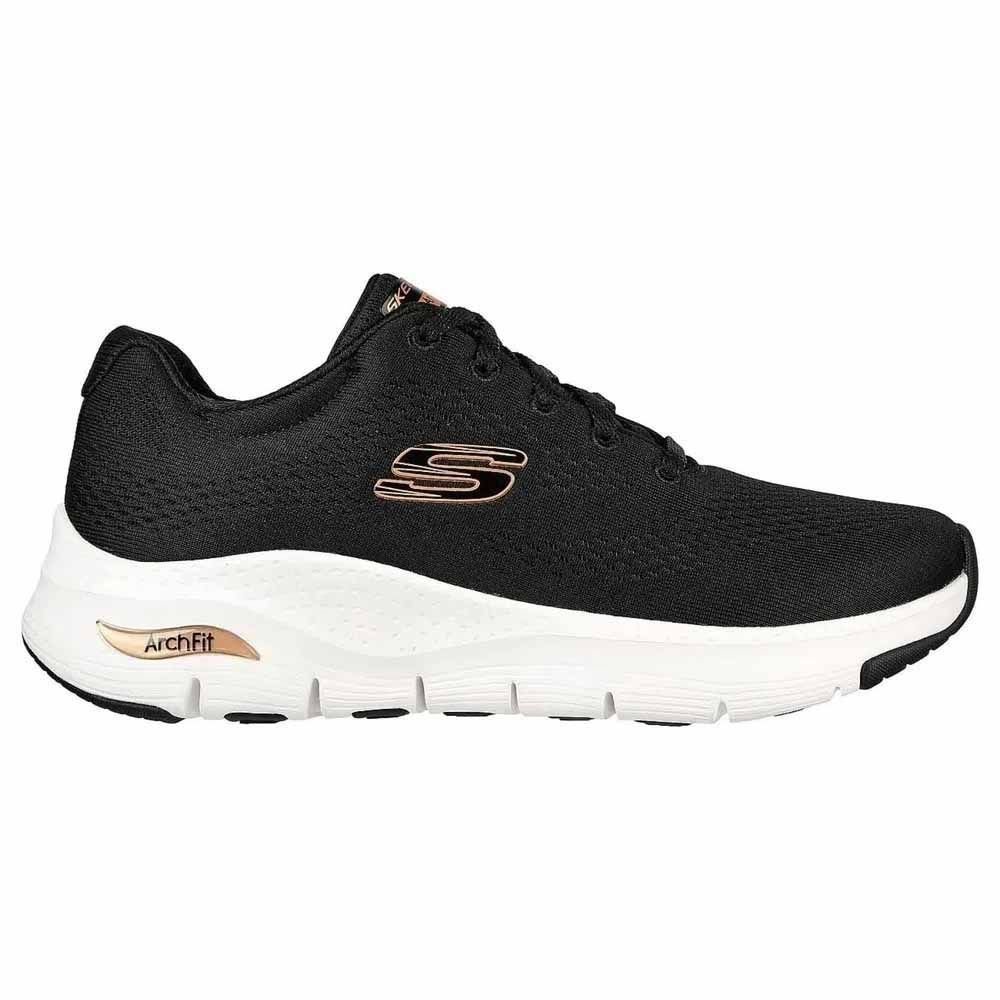 Tênis Skechers Arch Fit Feminino 149057BR-BKRG Preto 1