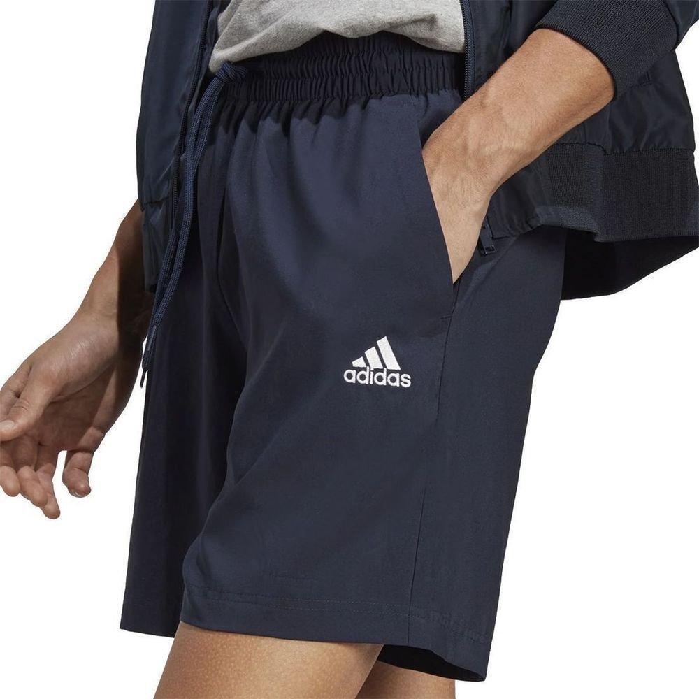 Short Adidas Essentials Small Logo Masculino IC9393 Azul 4