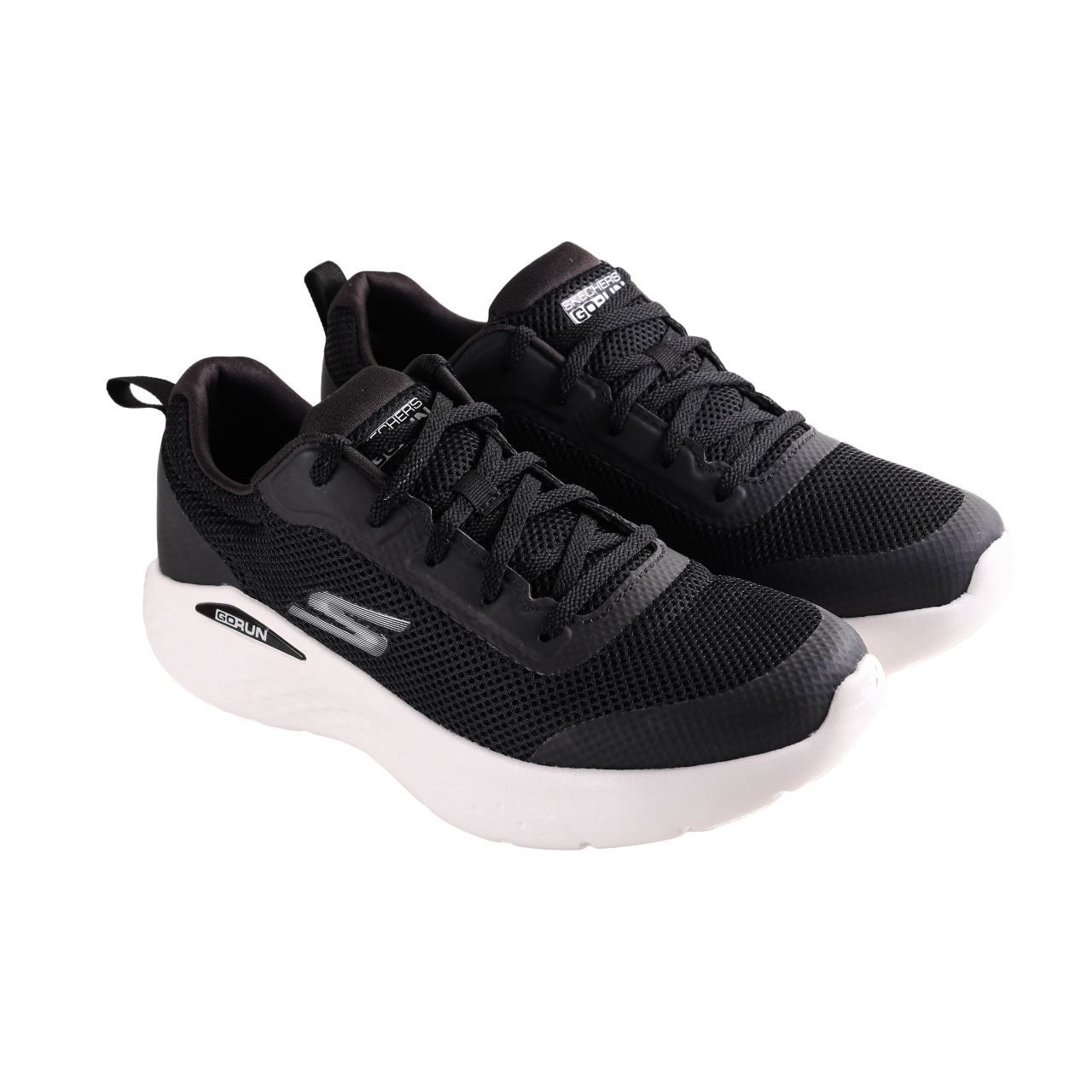 Tênis Skechers Go Run Lite Tempo Masculino 894292BR-BKW Preto 3