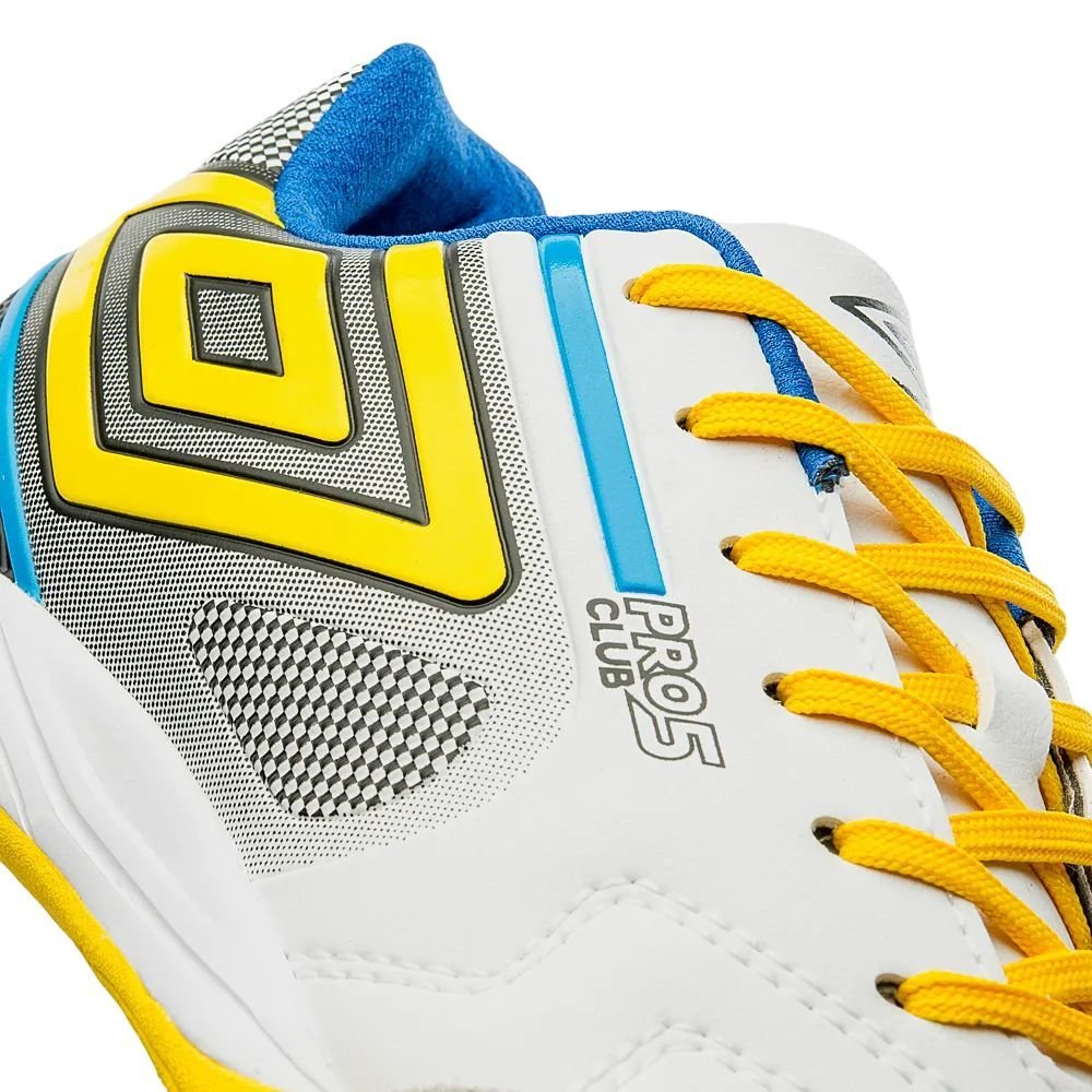Chuteira Umbro Futsal Pro 5 Bump Club Masculina U01FB042-261 Branco 6