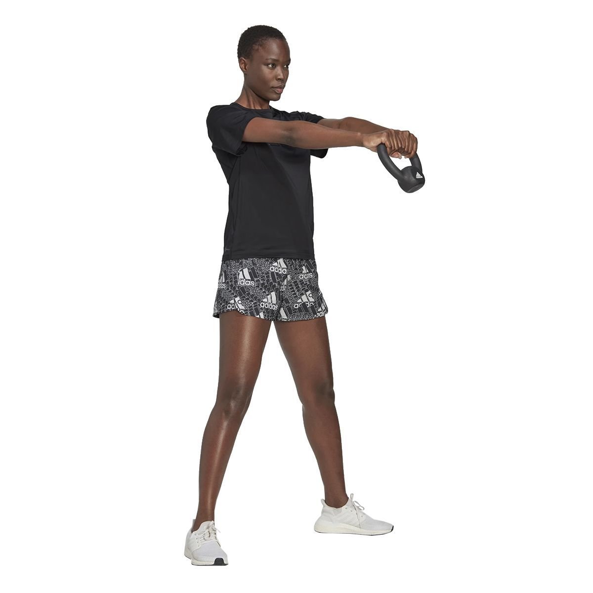 Short Adidas Pacer Made For Training Feminino HM8758 Preto 4