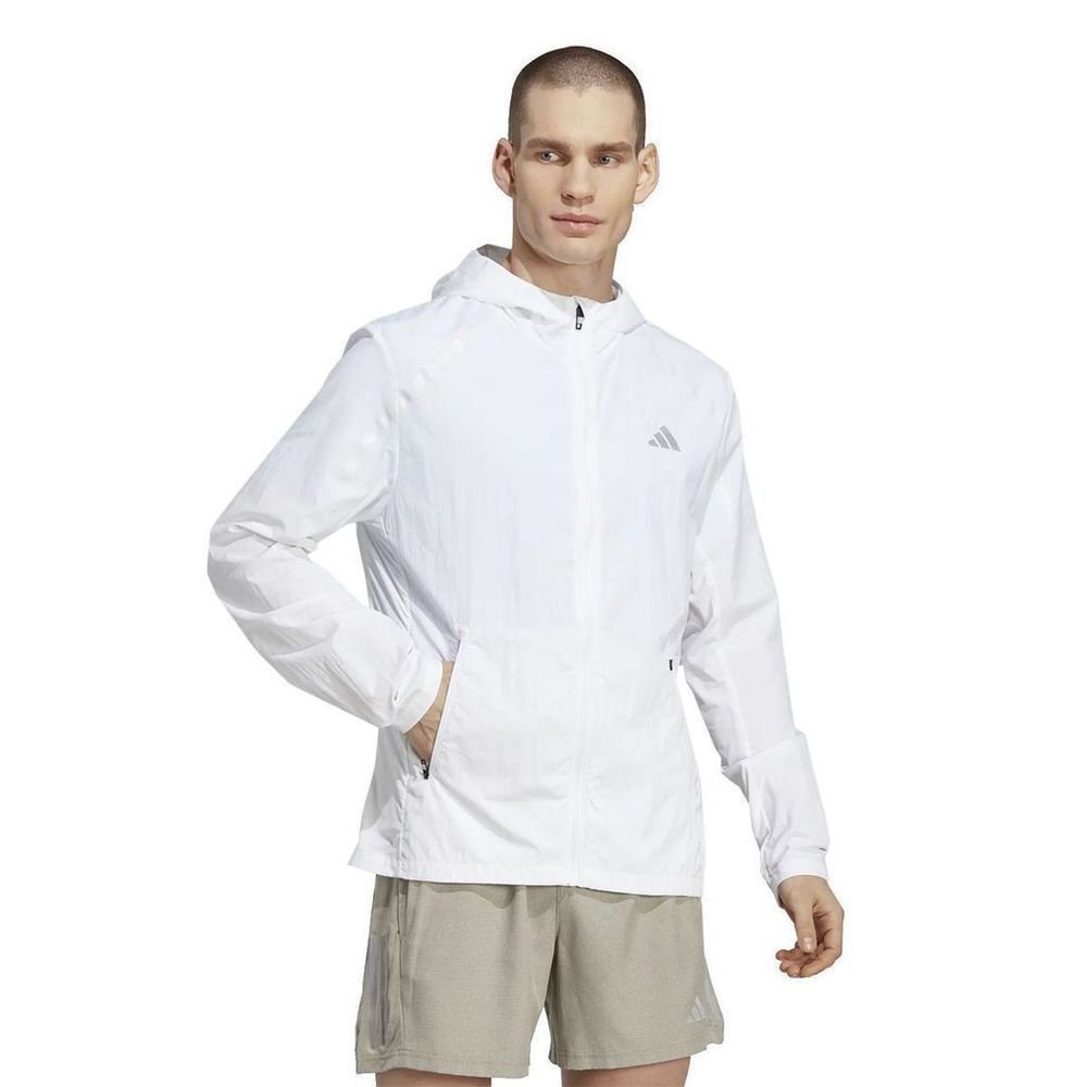 Jaqueta Adidas Marathon Warm-Up Masculino IB8265 Branco 2
